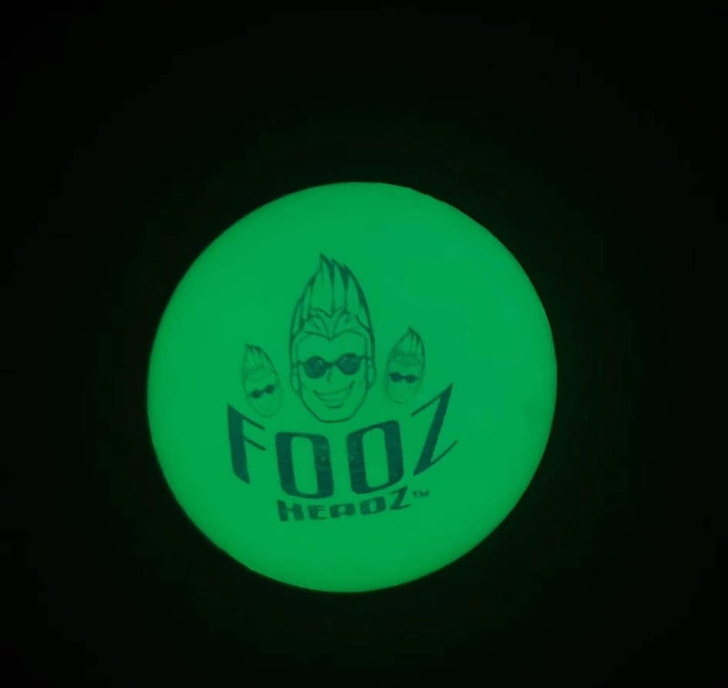 Fooz Headz Glow in The Dark Foosball Balls (6-Pack). Great Fun for Home, Schools, Rec Centers and More. Lightning-Fast Foosballs! (White Balls That Glow Green in The Dark) - Image 4